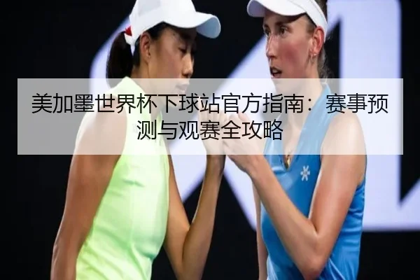 美加墨世界杯下球站官方指南：赛事预测与观赛全攻略